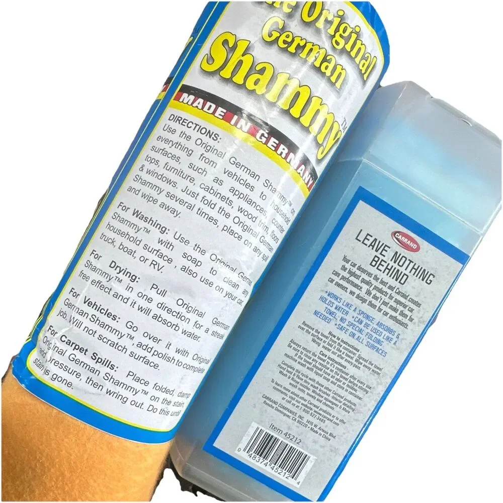 Original German Shammy 3 Pack + Evaporator PVA Drying Towel Car Wash Bundle
